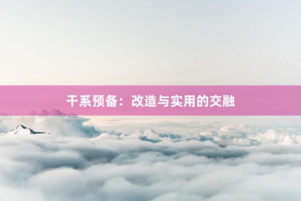 干系预备：改造与实用的交融