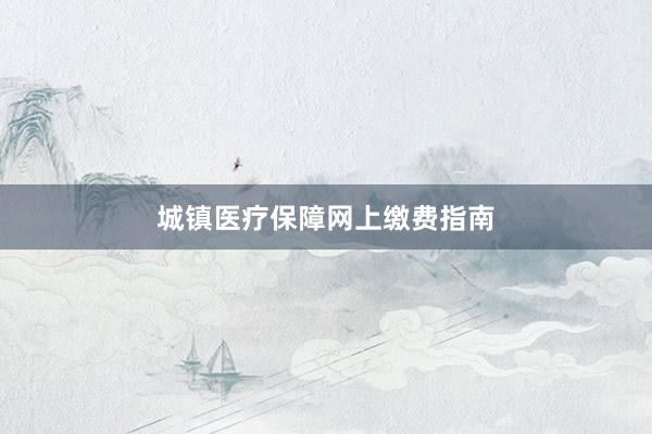 城镇医疗保障网上缴费指南